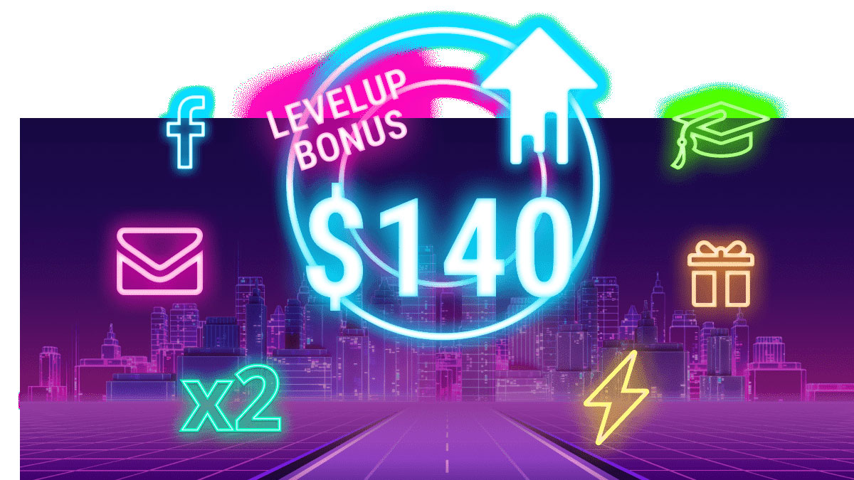 $140 Free level up bonus for new clients from FBS