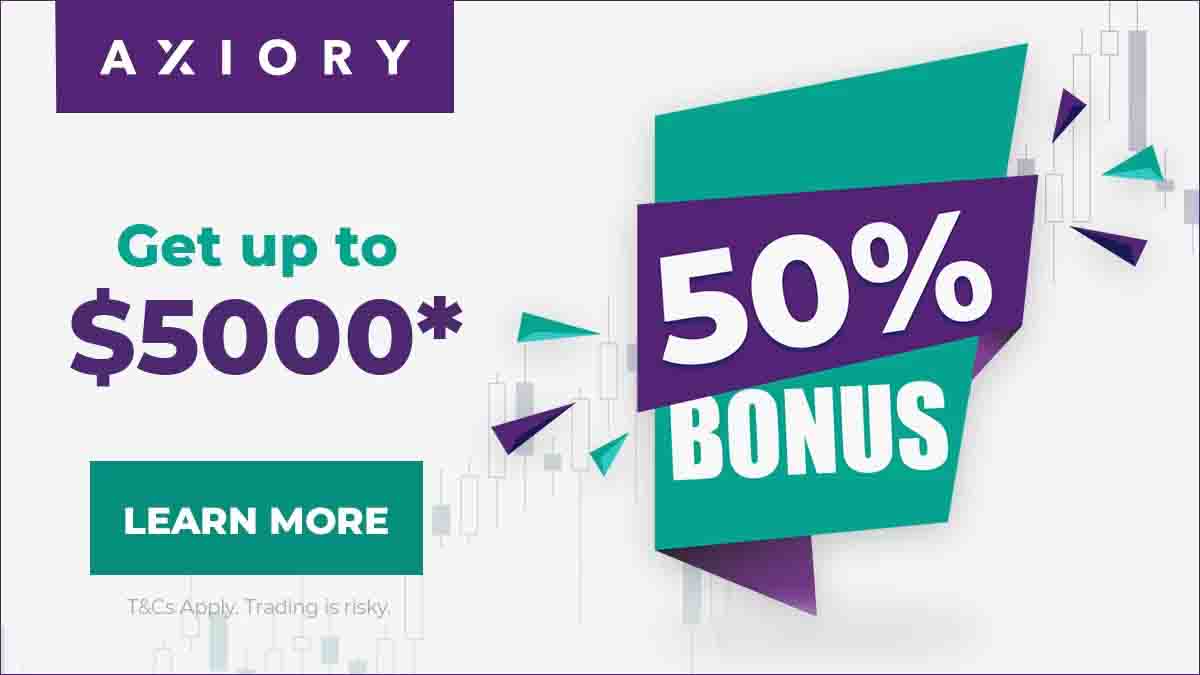 Axiory 50% forex deposit bonus up to $5000