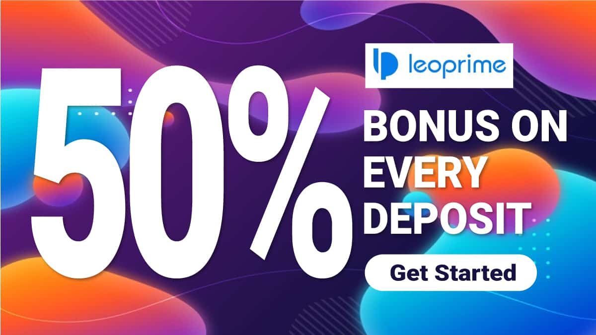 $2000 Forex Deposit Bonus 50% from LeoPrime