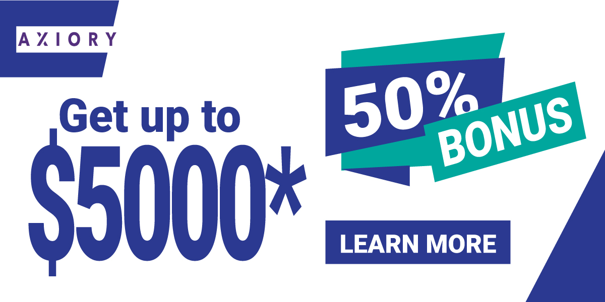50% Forex deposit bonus from the broker Axiory