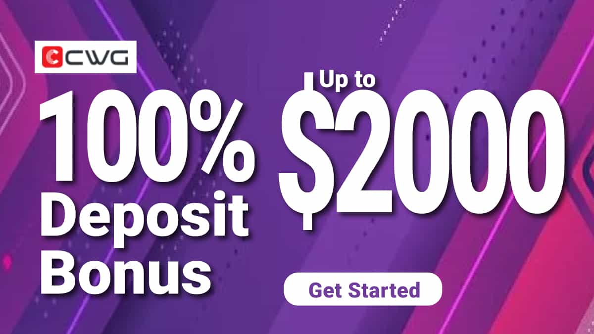 CWG Markets deposit bonus up to $2000