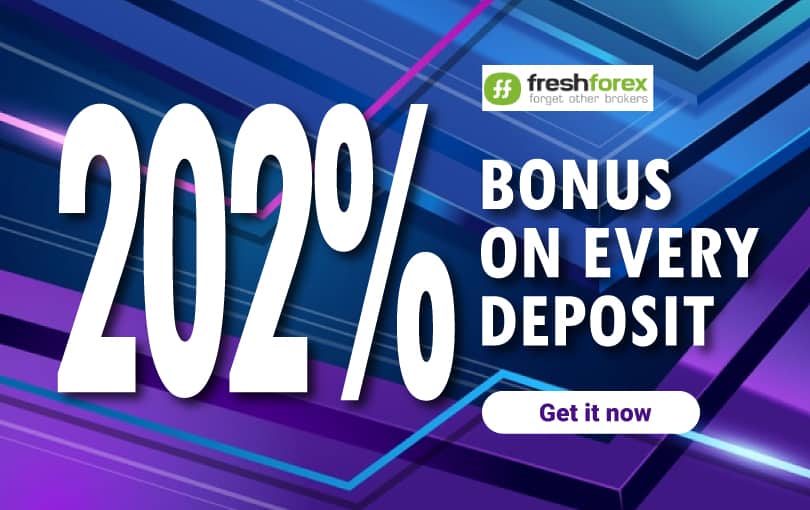 202% Forex deposit bonus from FreshForex