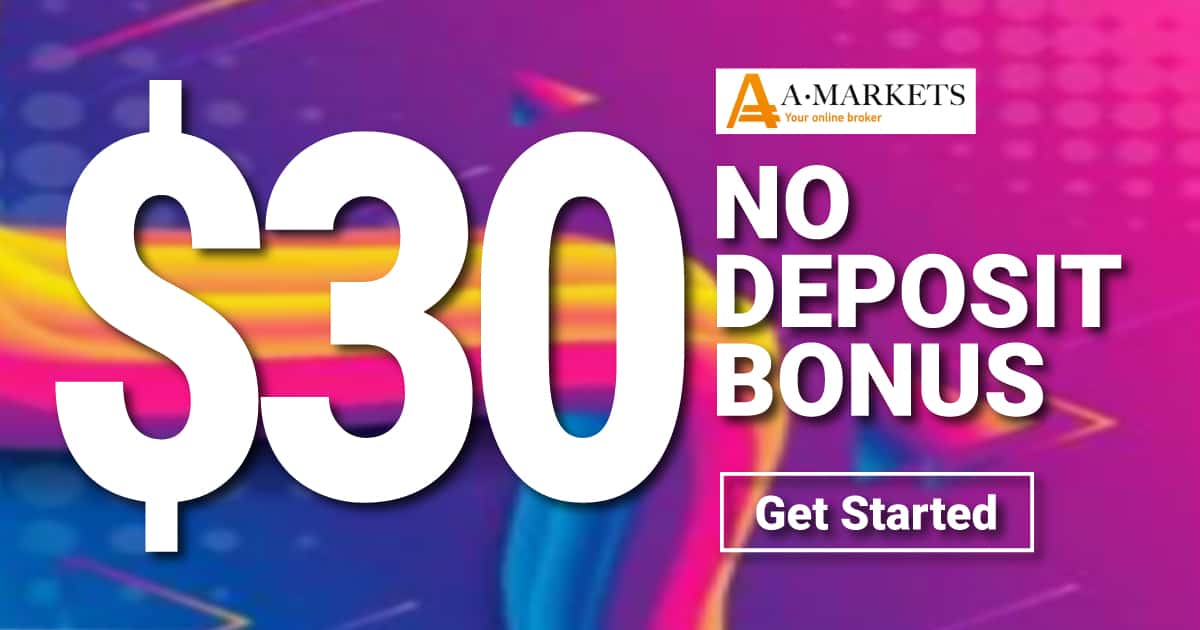 AMarkets $30 Forex No Deposit Bonus Promo