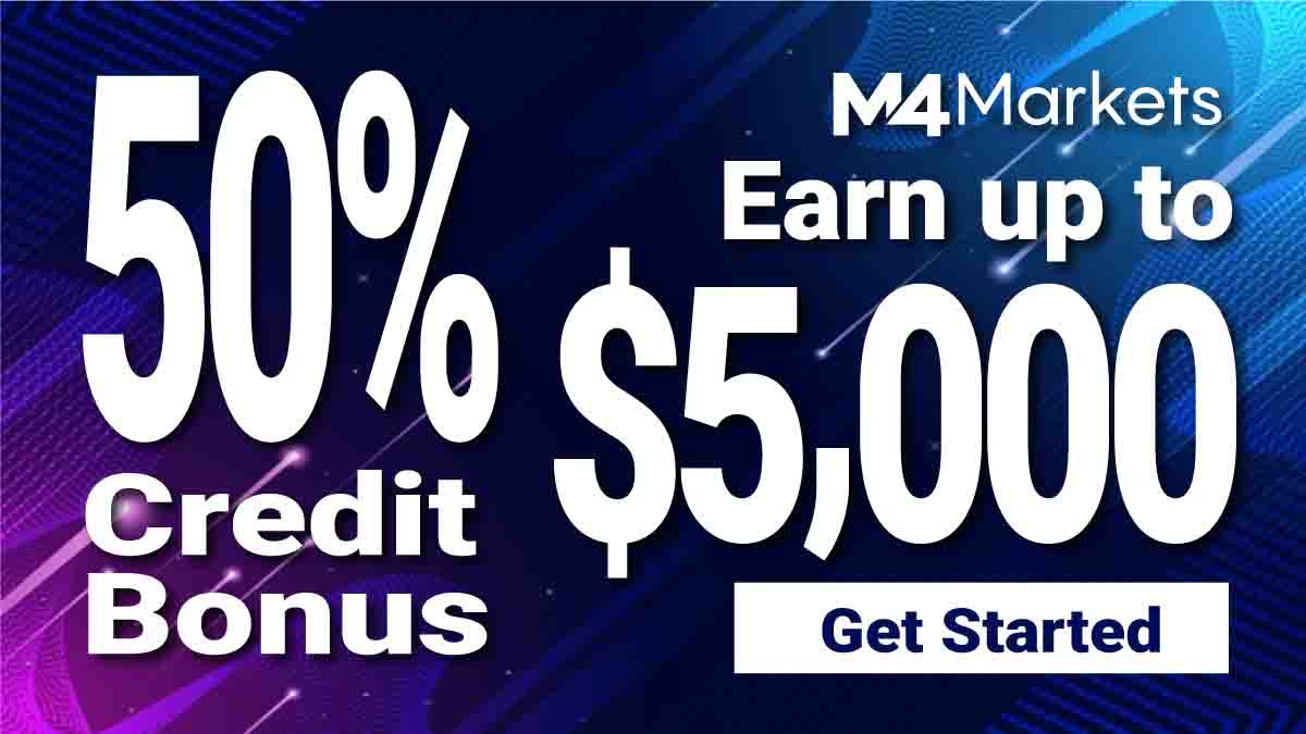 Up to $5000 credit bonus from the broker M4Markets