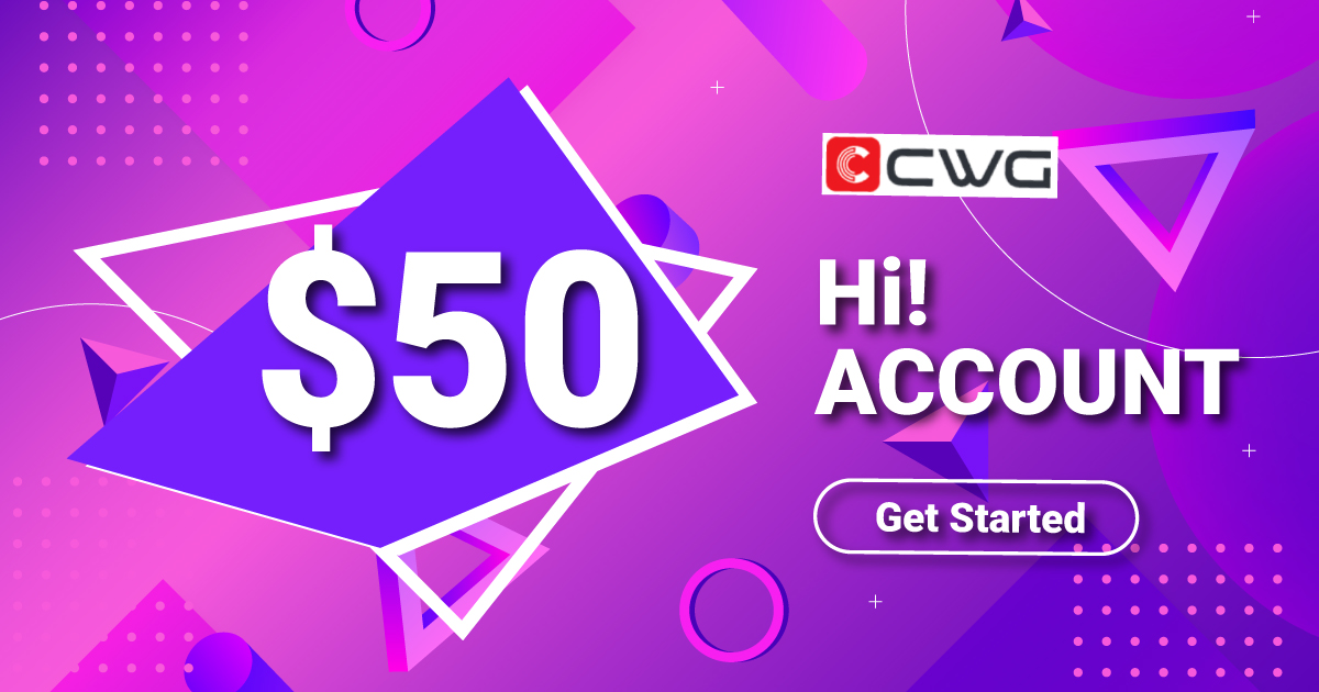 Get CWG MARKETS $50 No Deposit Bonus Hi! Account