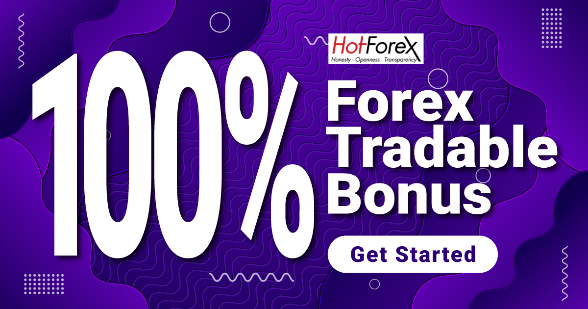 100% Trading Credit Bonus is offered by HotForex