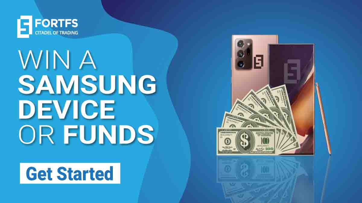 Samsung Galaxy A51 winning chance at FortFs Lucky draw contest