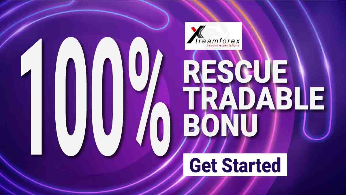 100% Rescue tradable forex bonus XtreamForex