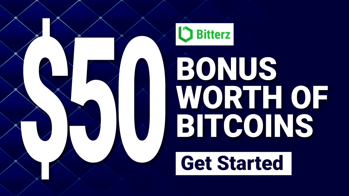 Free $50 Cryptocurrency No Deposit Bonus Bitterz