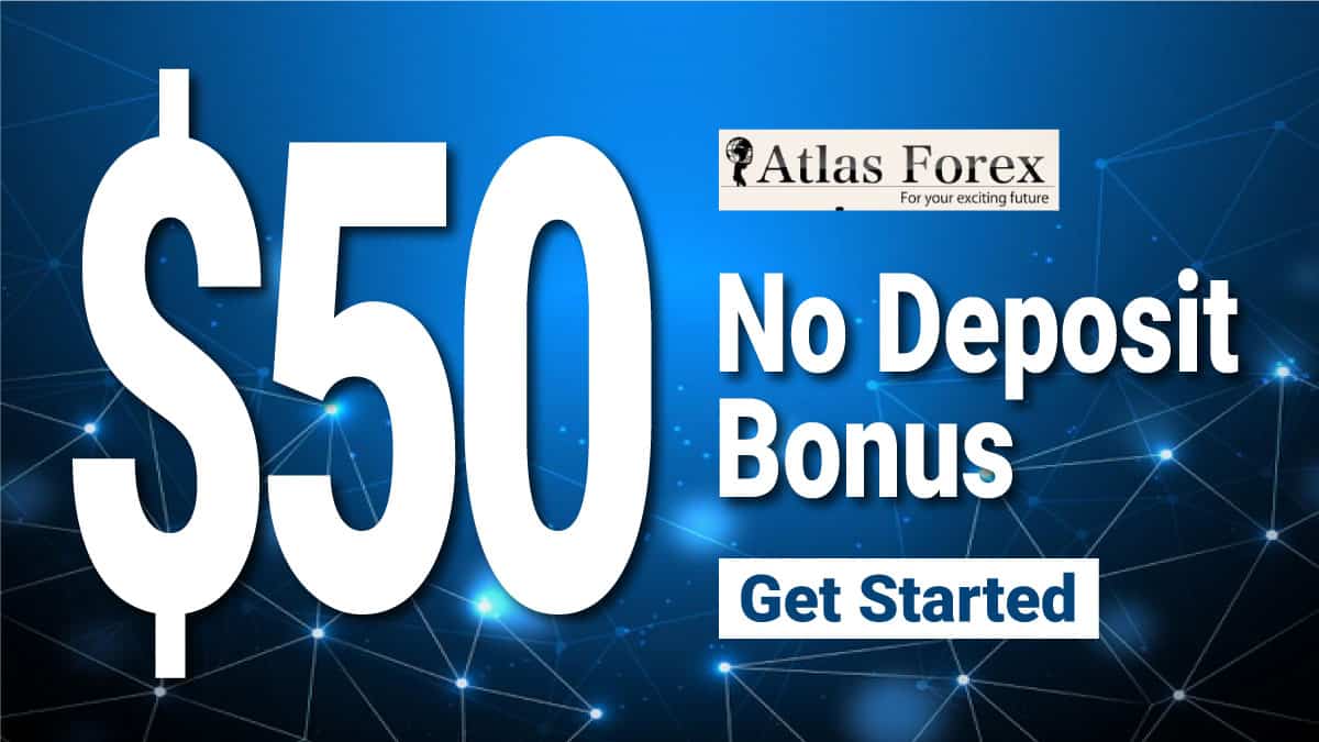 $50 Forex no Deposit Bonus from AtlasForex.