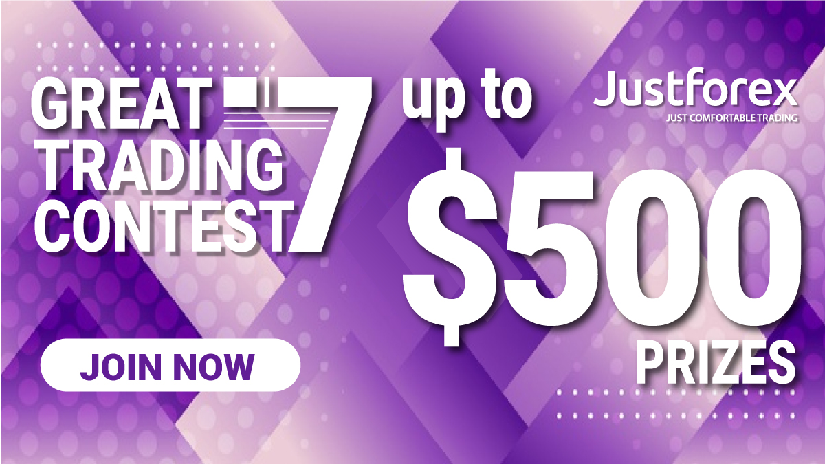 Receive $500 to Participate in Great 7 Live Contest on JustForex