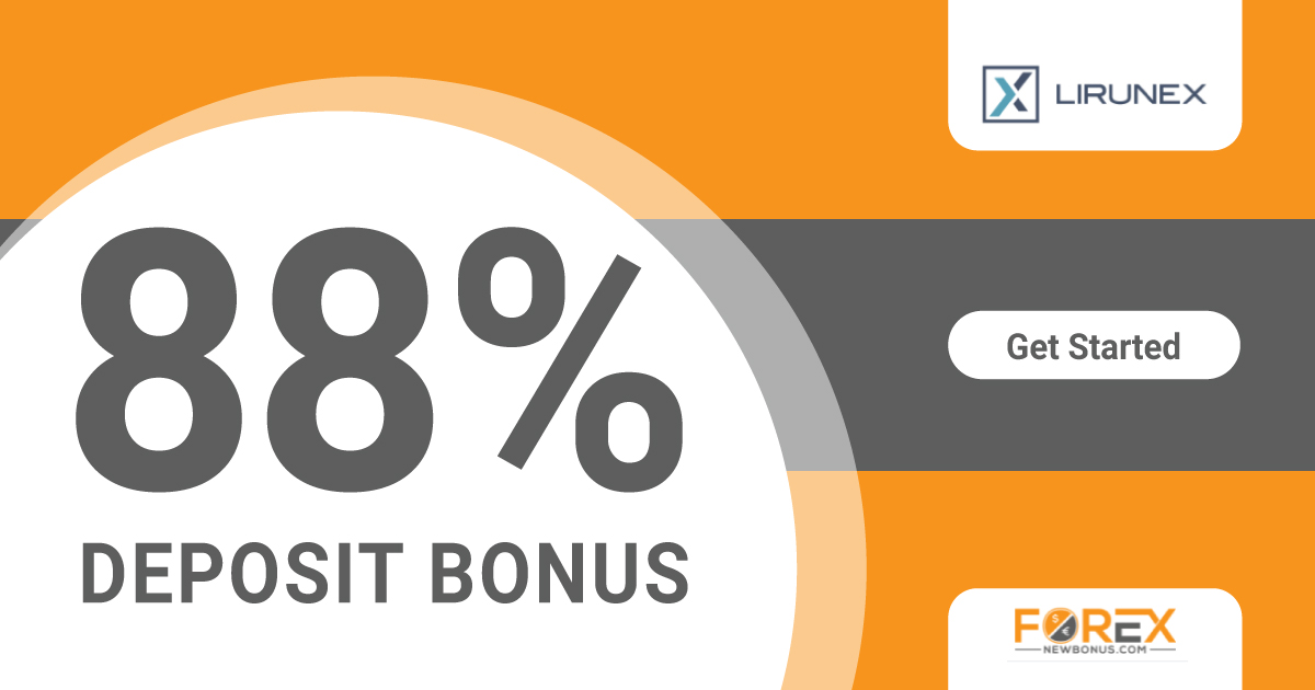88% Forex Deposit Bonus from Lirunex
