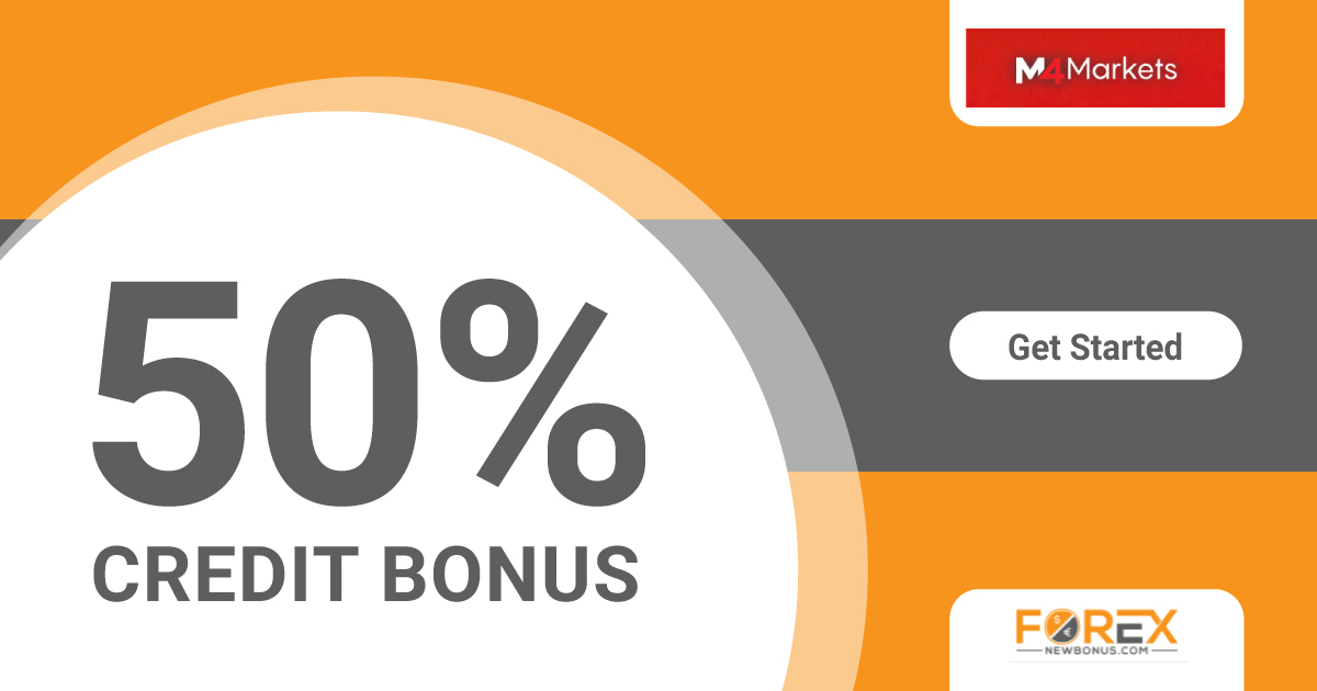 M4 Markets Forex 50% Credit Bonus