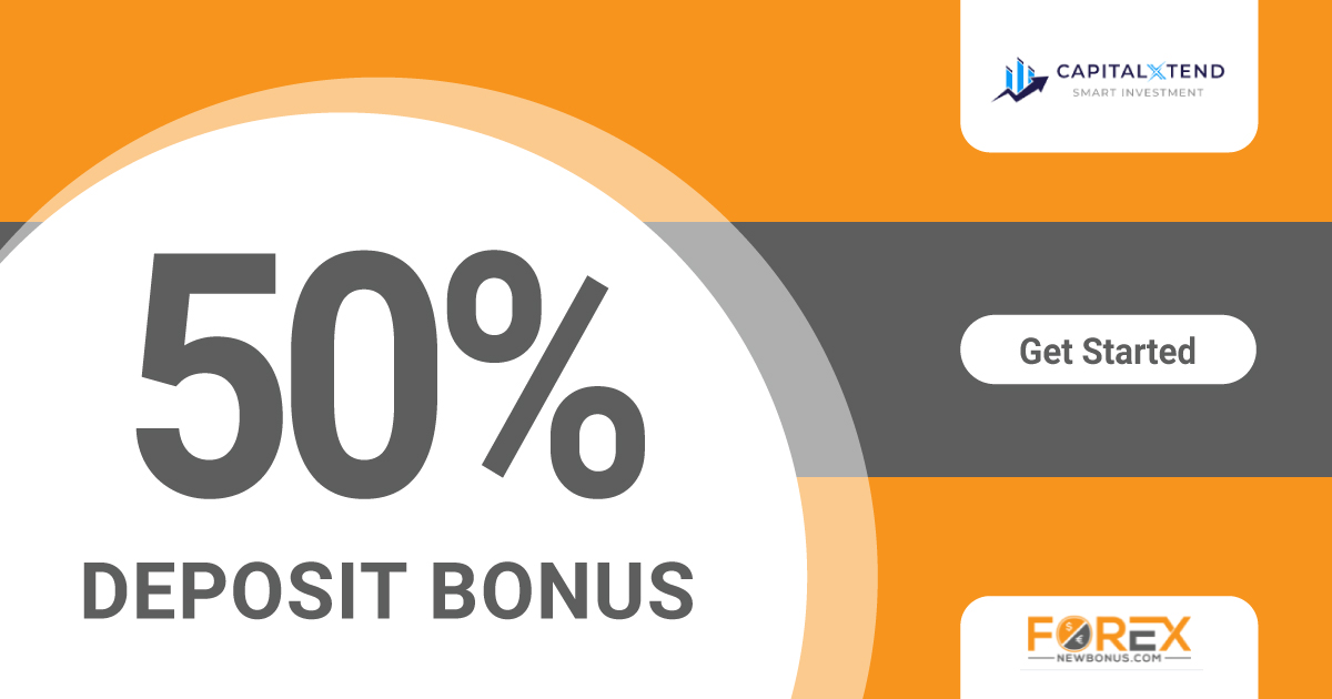Capitalxtend 50% Deposit Bonus up to 500 USD