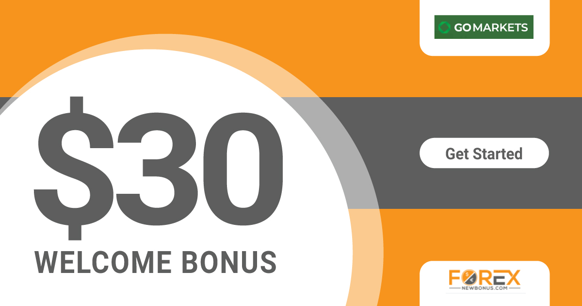 30 USD Welcome No Deposit Bonus by Gomarkets