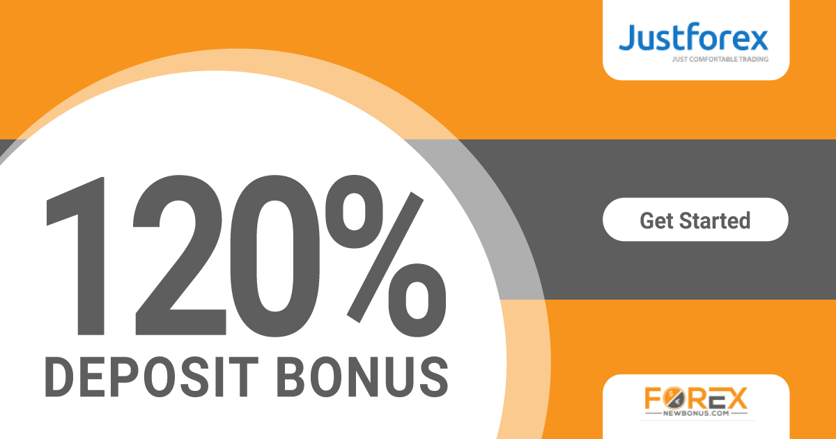 120% Deposit Bonus from JustForex to multiply it