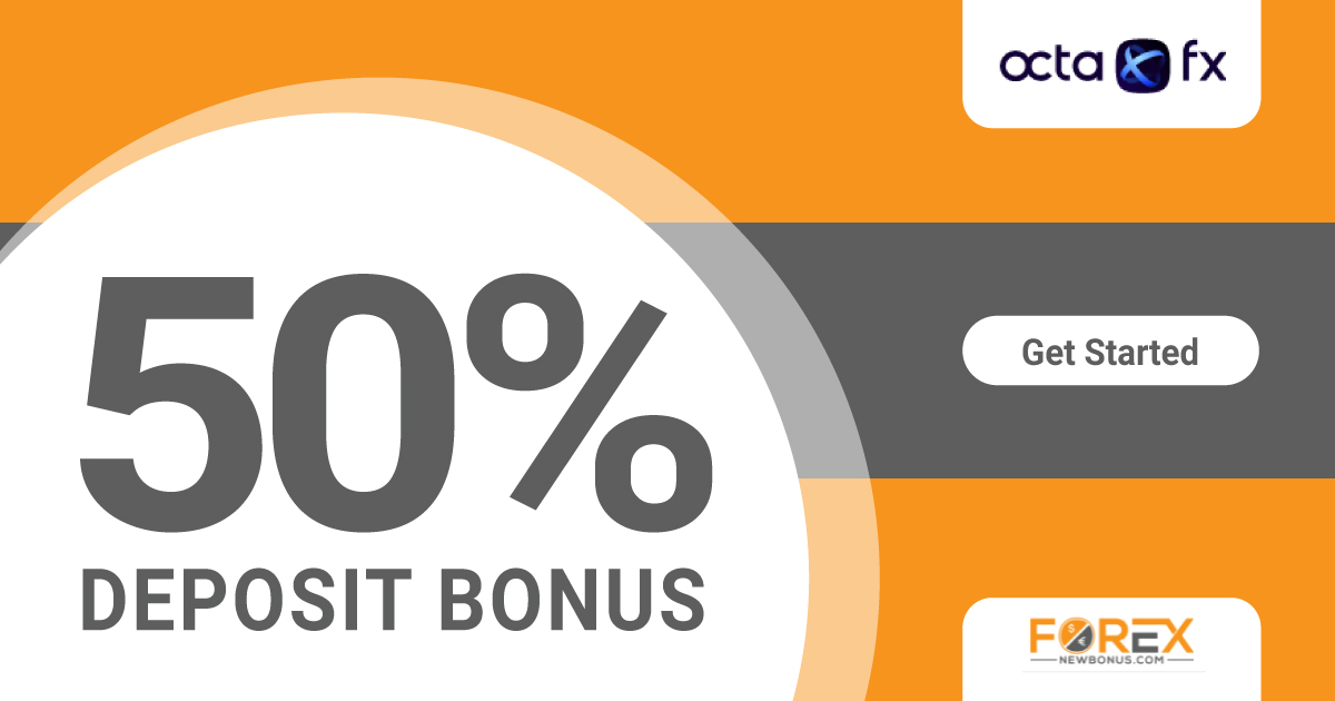 50% Each Deposit Bonus from the OctaFX broker