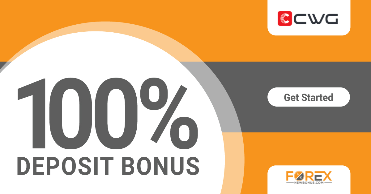 Forex 100% Deposit Bonus maximum to 2000 USD by CWG