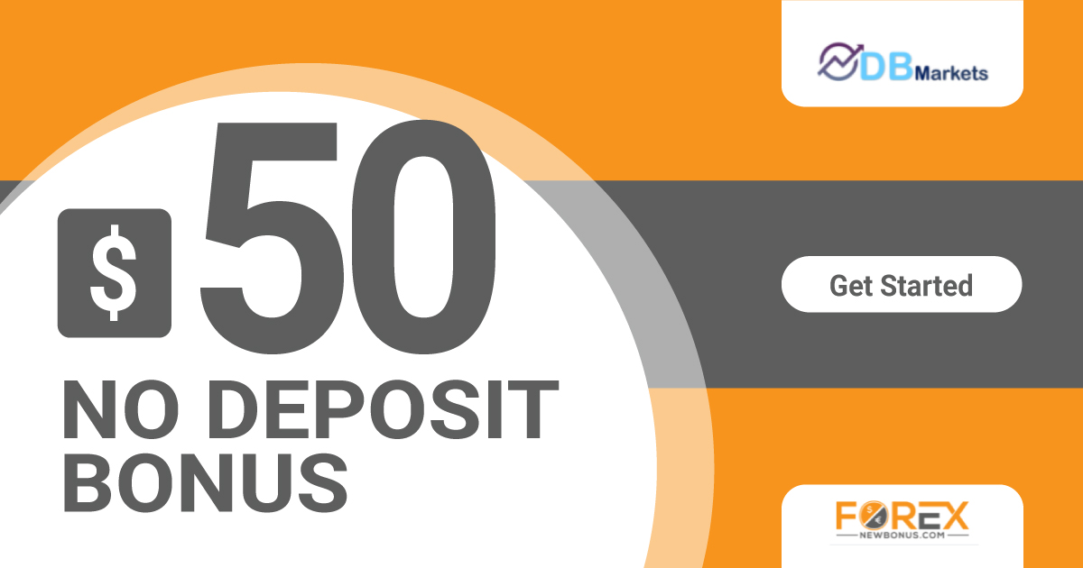 $50 Forex No Deposit Bonus offered by DB Markets