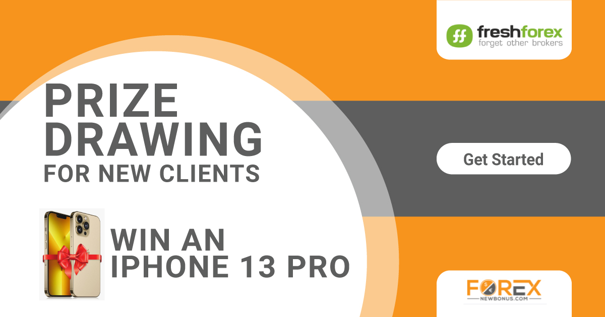 FreshForex Prize Drawing where win an iPhone 13 Pro