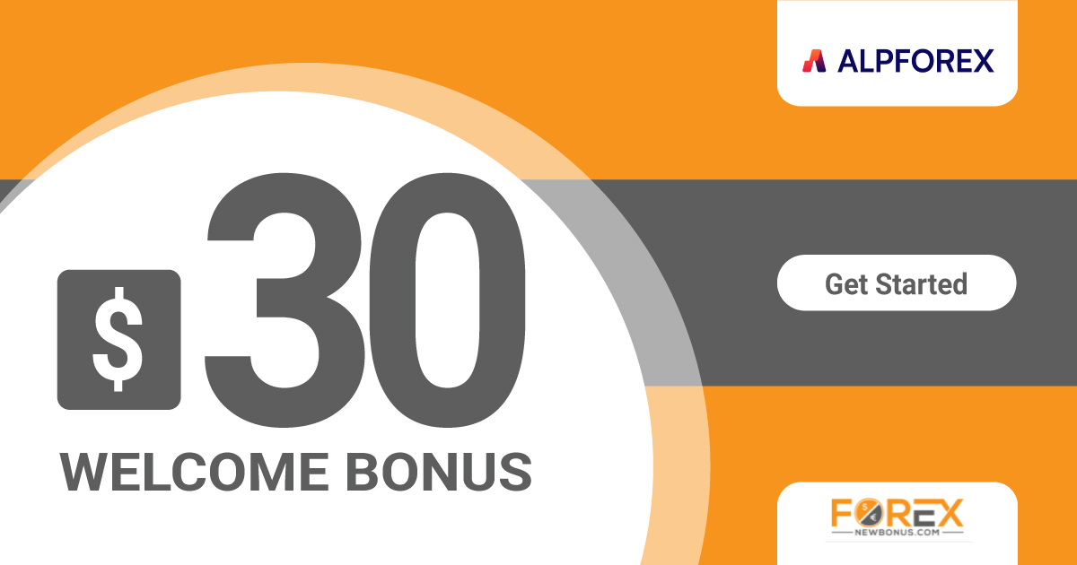 ALPFOREX 30 USD Welcome No Deposit Bonus