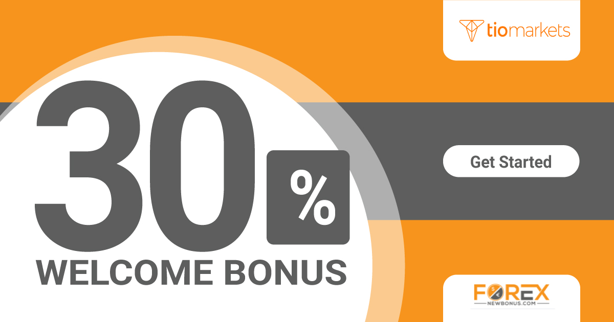 30% Welcome Deposit Bonus by Tiomarkets