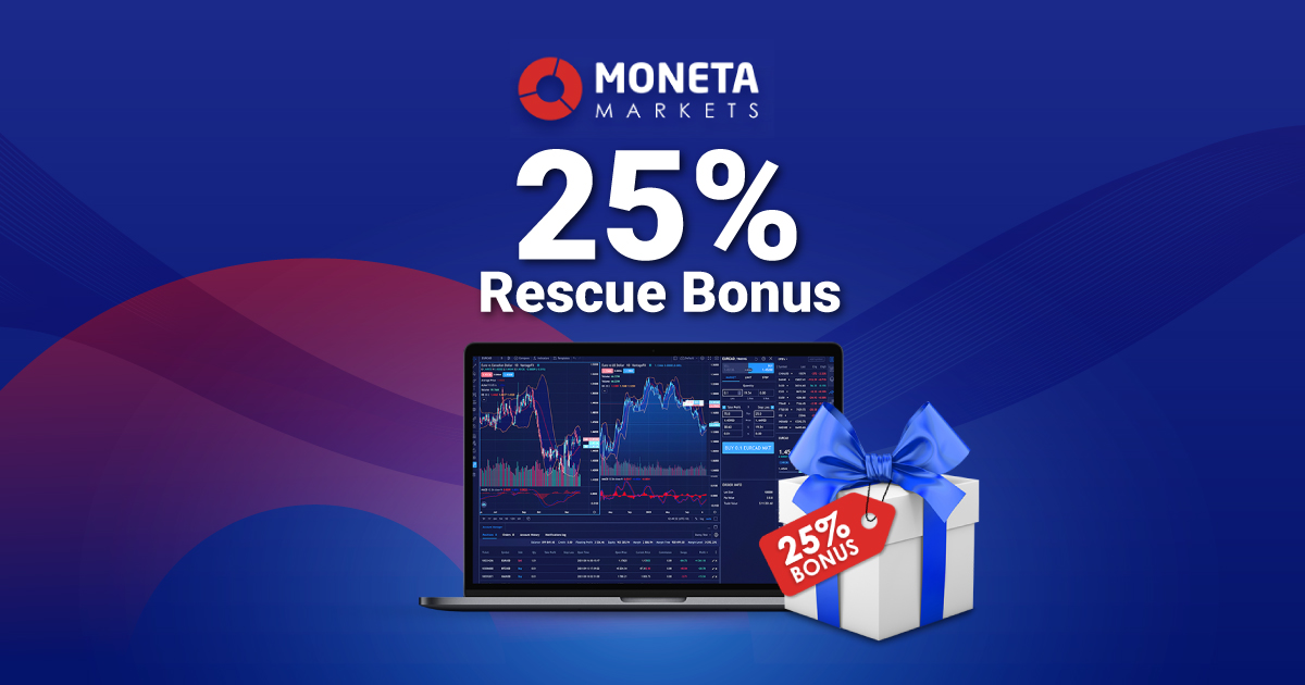 Get Forex 25% Rescue Bonus from Moneta Markets