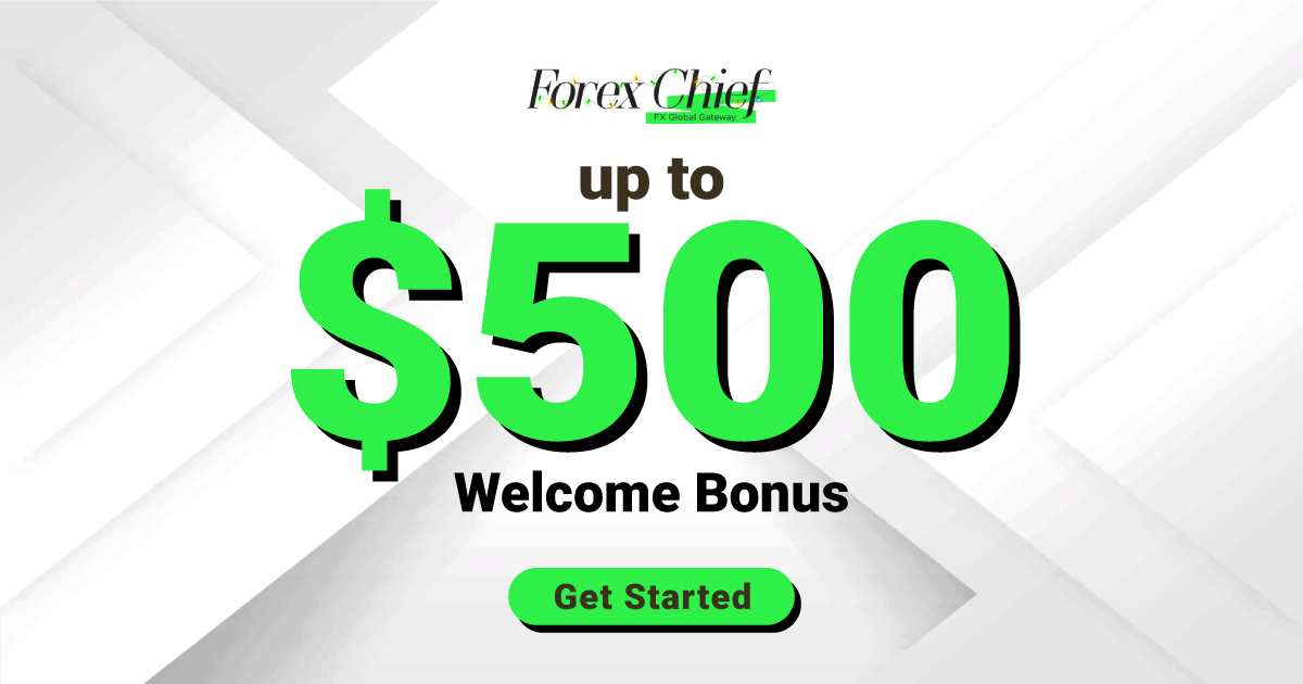 Get a 500 USD Wellcome Bonus from Forexchief