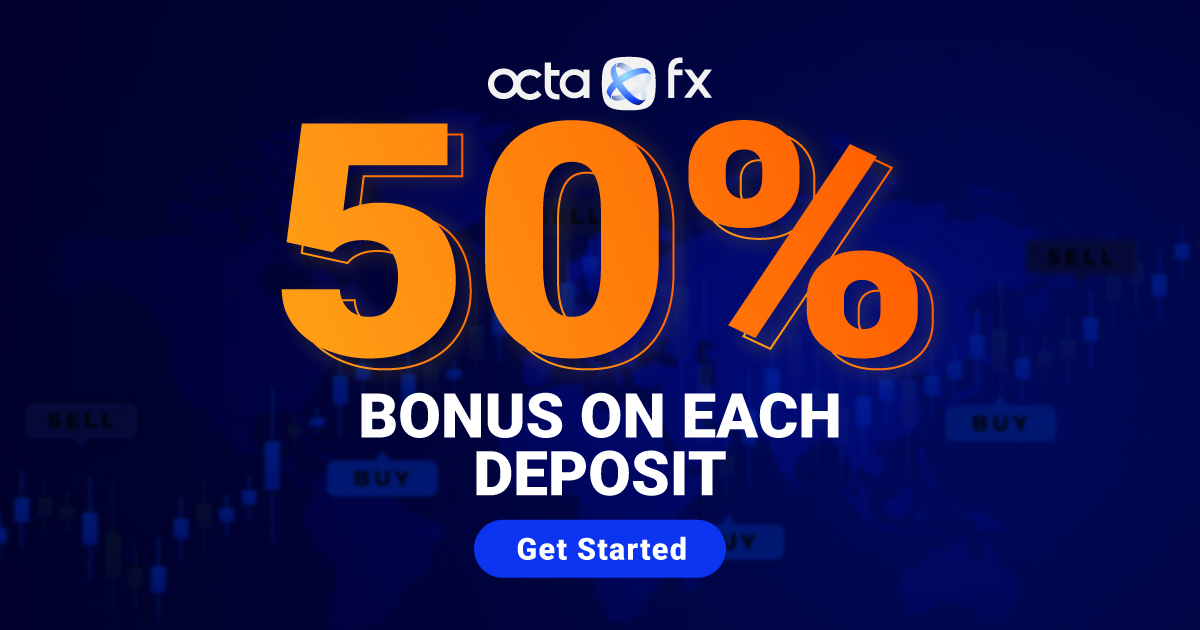 Receive a 50% Forex Deposit Bonus from OctaFX