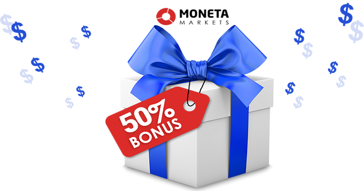 Moneta Markets 50% Forex Trading Credit Bonus