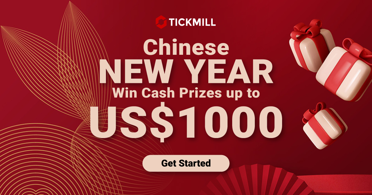 Tickmill Chinese New Year Prize up to 1000 USD