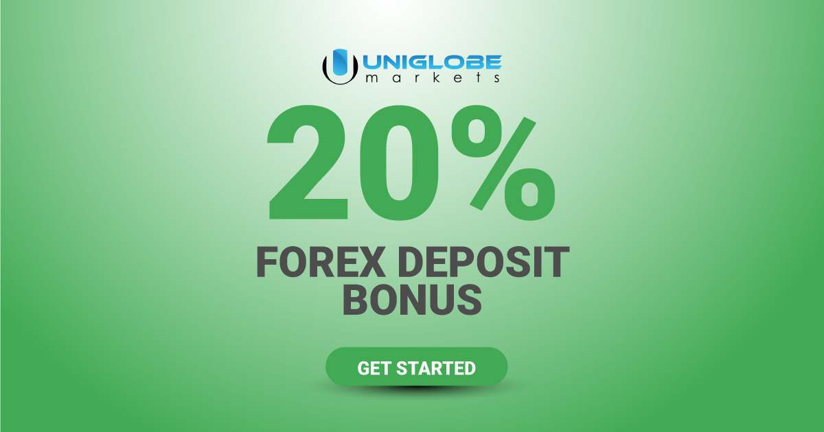 Tradable Forex Deposit Bonus of 20% by Uniglobe Markets