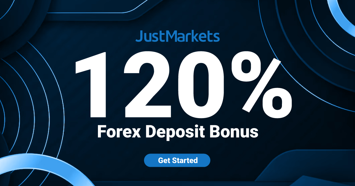 Multiply Forex 120% Deposit Bonus by JustMarkets 