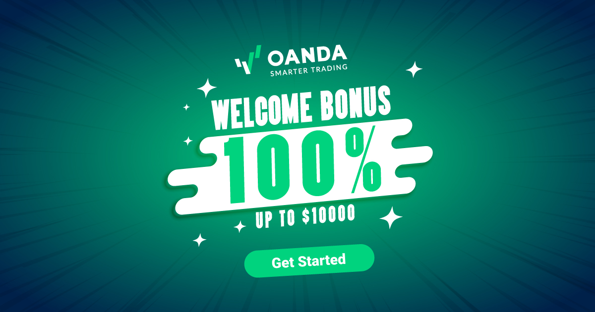 OANDA 100% Welcome Bonus up to 10000 USD