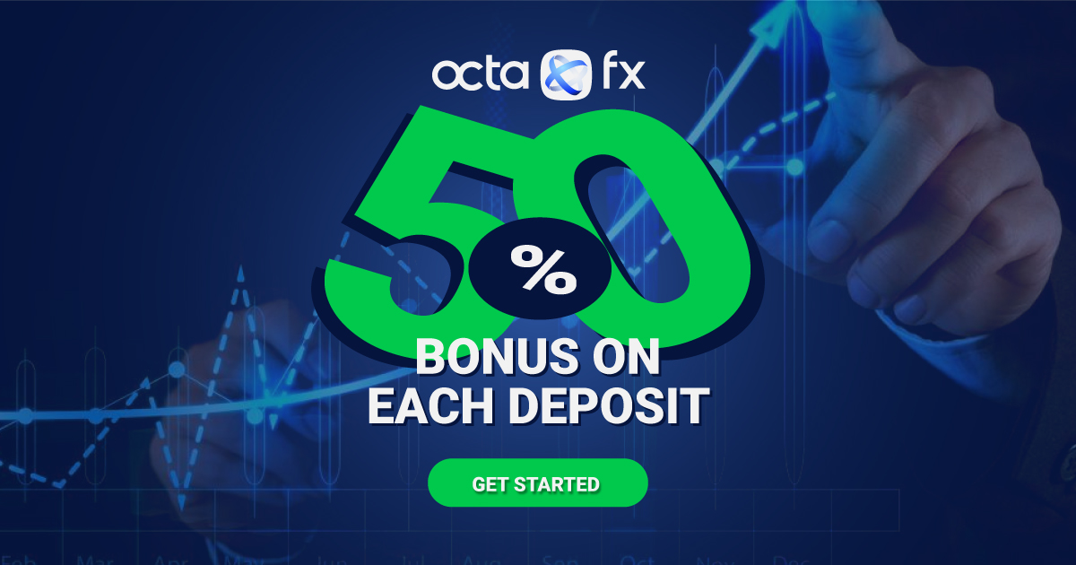 Forex 50% Bonus on Each Deposit by OctaFX