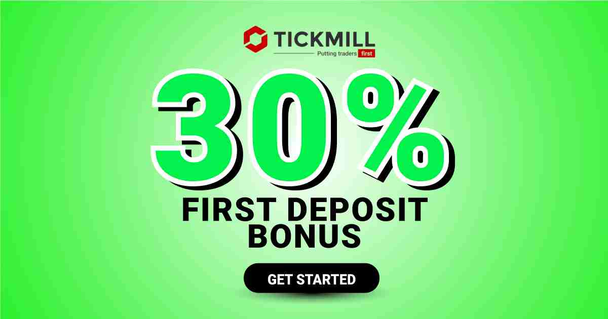 Get a 30% Bonus on Your First Forex Deposit with Tickmill