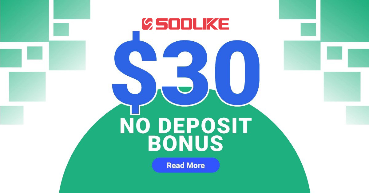 Free SOOLIKE $30 Trading Bonus No Deposit Needed