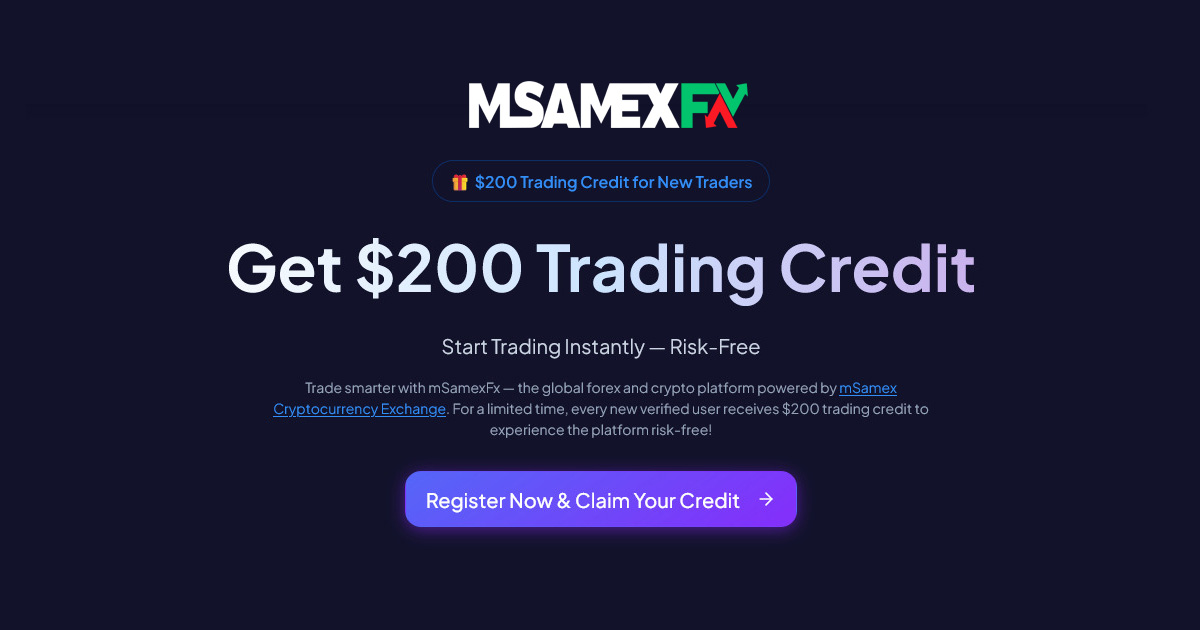 Get Started with a $200 Trading Bonus at MSamexFX